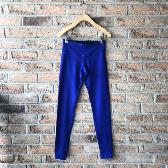 lululemon athletica Pants - LULULEMON | Indigo blue & black reversible vintage yoga workout leggings